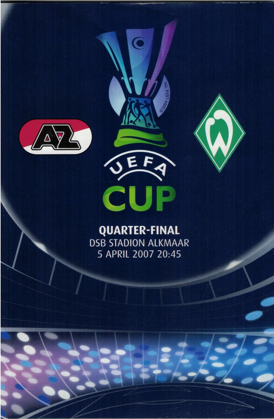 AZ Programma 5-apr-2007 Werder Bremen thuis